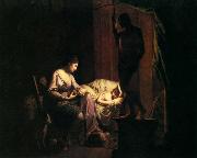 Joseph wright of derby Penelope Unravelling Her Web oil on canvas